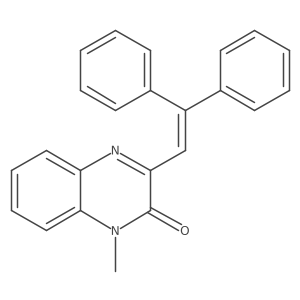 2(1h)-Quinoxalinone,3-(2,2-diphenylethenyl)-1-methyl- Structure