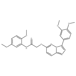 N-(2,5-dimethoxyphenyl)-2-((3-(3,4-dimethoxyphenyl)-[1,2,4]triazolo[4,3-b]pyridazin-6-yl)thio)acetamide结构式
