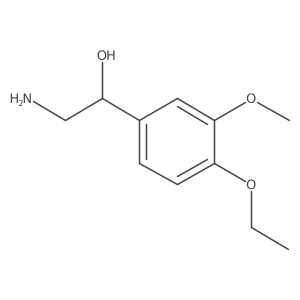 2-Amino-1-(4-ethoxy-3-methoxyphenyl)ethanol Structure