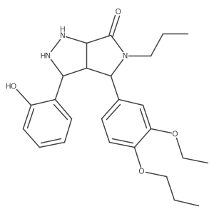 4-(3-Ethoxy-4-propoxyphenyl)-3-(2-hydroxyphenyl)-5-propyl-1,2,3,3a,4,6a-hexahydropyrrolo[3,4-c]pyrazol-6-one Structure