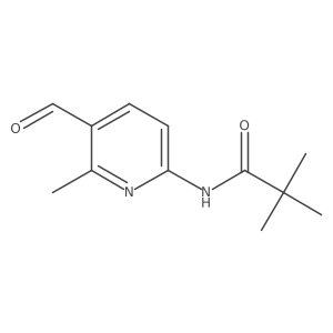 N-(5-Formyl-6-methyl-pyridin-2-yl)-2,2-dimethyl-propionamide Structure