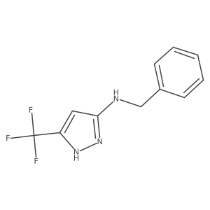 N-Benzyl-5-(trifluoromethyl)-1H-pyrazol-3-amine Structure