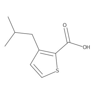 3-Isobutylthiophene-2-carboxylic acid结构式
