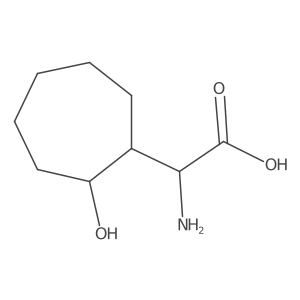 2-amino-2-(2-hydroxycycloheptyl)acetic Acid结构式
