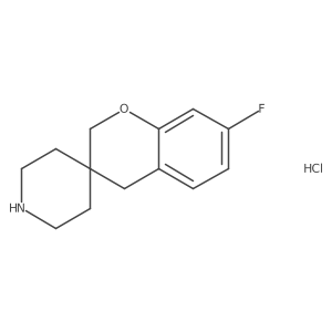 7-Fluorospiro[chromane-3,4'-piperidine] hydrochloride结构式