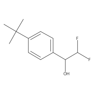 1-(4-Tert-butylphenyl)-2,2-difluoroethan-1-ol结构式