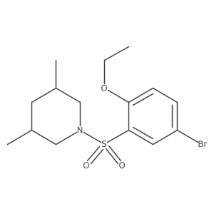 1-(5-Bromo-2-ethoxybenzenesulfonyl)-3,5-dimethylpiperidine Structure
