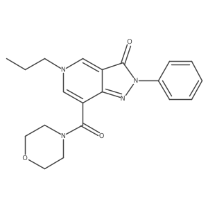 7-(morpholine-4-carbonyl)-2-phenyl-5-propyl-2H-pyrazolo[4,3-c]pyridin-3(5H)-one结构式