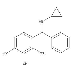 4-[(Cyclopropylamino)phenylmethyl]-1,2,3-benzenetriol Structure