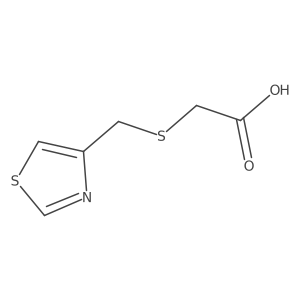 2-[(1,3-Thiazol-4-ylmethyl)sulfanyl]acetic acid结构式