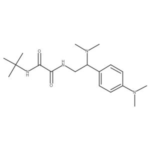 N1-(tert-butyl)-N2-(2-(dimethylamino)-2-(4-(dimethylamino)phenyl)ethyl)oxalamide结构式