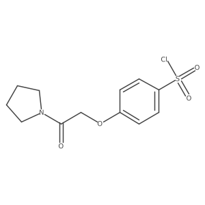 4-(2-Oxo-2-(pyrrolidin-1-yl)ethoxy)benzenesulfonyl chloride Structure