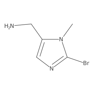 (2-Bromo-1-methyl-1H-imidazol-5-YL)methanamine结构式