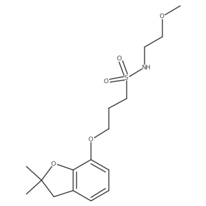 3-((2,2-dimethyl-2,3-dihydrobenzofuran-7-yl)oxy)-N-(2-methoxyethyl)propane-1-sulfonamide Structure