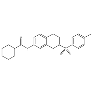 N-(2-tosyl-1,2,3,4-tetrahydroisoquinolin-7-yl)cyclohexanecarboxamide Structure