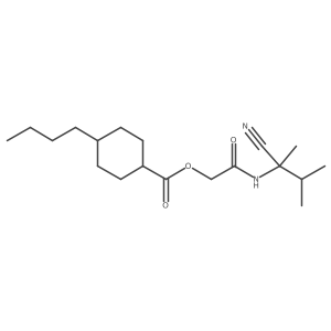 [(1-Cyano-1,2-dimethylpropyl)carbamoyl]methyl 4-butylcyclohexane-1-carboxylate Structure