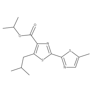 Isopropyl 5-isobutyl-5'-methyl-2,2'-bithiazole-4-carboxylate Structure