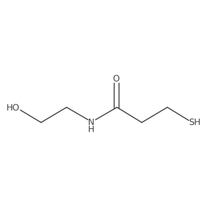 N-(2-Hydroxyethyl)-3-mercaptopropanamide结构式