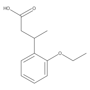 3-(2-Ethoxyphenyl)butanoic acid结构式