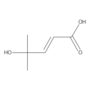 (E)-4-hydroxy-4-methylpent-2-enoic acid结构式