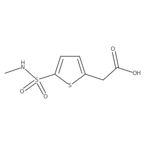 2-[5-(Methylsulfamoyl)thiophen-2-yl]acetic acid Structure