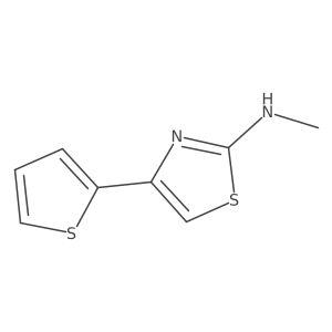 N-methyl-4-(thiophen-2-yl)-1,3-thiazol-2-amine结构式
