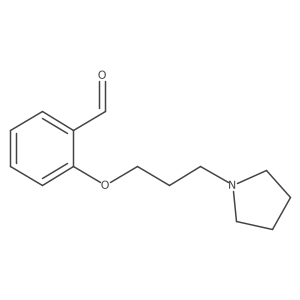2-(3-(Pyrrolidin-1-yl)propoxy)benzaldehyde结构式