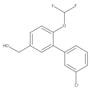 [1,1'-Biphenyl]-3-methanol, 3'-chloro-6-(difluoromethoxy)- Structure