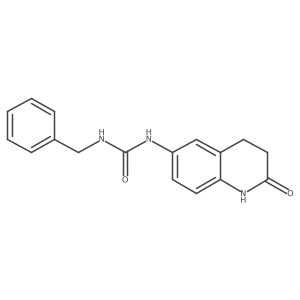 O=C1CCc2cc(NC(=O)NCc3ccccc3)ccc2N1结构式