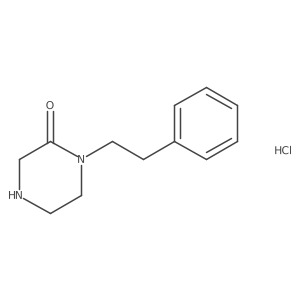 1-(2-Phenylethyl)-2-piperazinone hydrochloride结构式