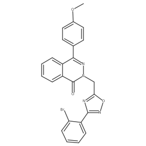 2-((3-(2-bromophenyl)-1,2,4-oxadiazol-5-yl)methyl)-4-(4-methoxyphenyl)phthalazin-1(2H)-one Structure
