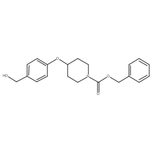 Benzyl 4-[4-(hydroxymethyl)phenoxy]piperidine-1-carboxylate Structure