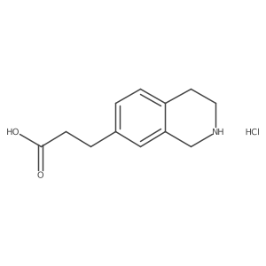 3-(1,2,3,4-Tetrahydroisoquinolin-7-yl)propanoic acid hydrochloride Structure