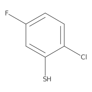 2-Chloro-5-fluorobenzenethiol结构式