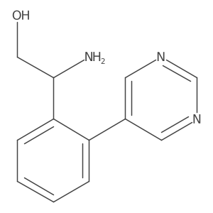 (I(2)R)-I(2)-Amino-2-(5-pyrimidinyl)benzeneethanol Structure