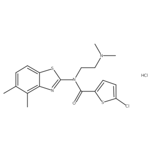 5-chloro-N-(2-(dimethylamino)ethyl)-N-(4,5-dimethylbenzo[d]thiazol-2-yl)thiophene-2-carboxamide hydrochloride Structure
