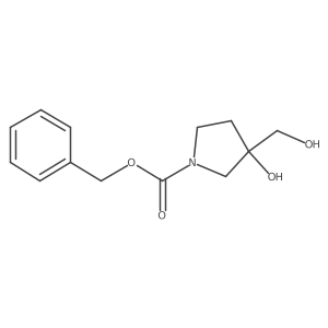 Benzyl 3-hydroxy-3-(hydroxymethyl)pyrrolidine-1-carboxylate Structure