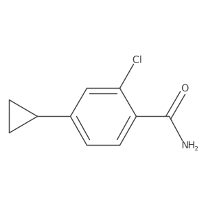 2-Chloro-4-cyclopropylbenzamide结构式