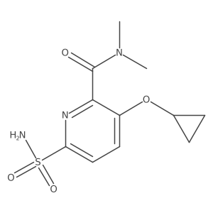3-Cyclopropoxy-N,N-dimethyl-6-sulfamoylpicolinamide Structure