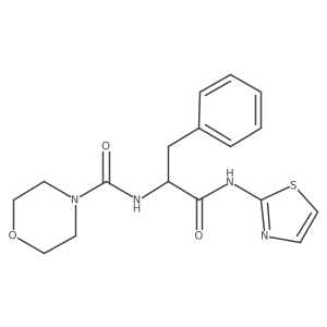 Nalpha-(morpholin-4-ylcarbonyl)-N-1,3-thiazol-2-yl-L-phenylalaninamide Structure