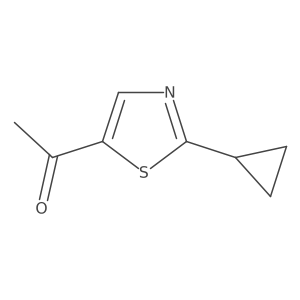 1-(2-Cyclopropylthiazol-5-yl)ethanone Structure
