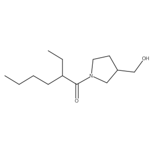 2-Ethyl-1-[3-(hydroxymethyl)pyrrolidin-1-yl]hexan-1-one Structure