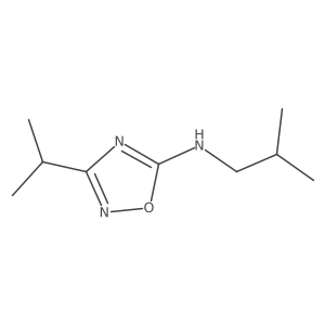 n-Isobutyl-3-isopropyl-1,2,4-oxadiazol-5-amine Structure