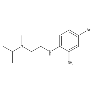 1,2-Benzenediamine, 4-bromo-N1-[2-[methyl(1-methylethyl)amino]ethyl]-结构式