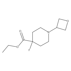 Ethyl 4-fluoro-1-(oxetan-3-yl)piperidine-4-carboxylate Structure