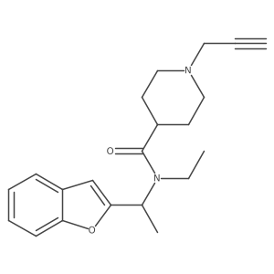 N-[1-(1-benzofuran-2-yl)ethyl]-N-ethyl-1-(prop-2-yn-1-yl)piperidine-4-carboxamide Structure