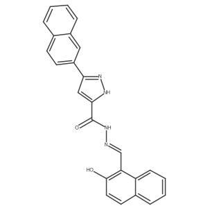 N'-[(2-hydroxynaphthalen-1-yl)methylidene]-3-(naphthalen-2-yl)-1H-pyrazole-5-carbohydrazide Structure