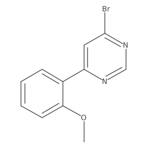 4-Bromo-6-(2-methoxyphenyl)pyrimidine Structure