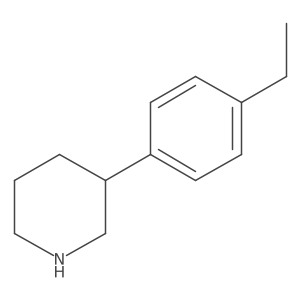 3-(4-Ethylphenyl)piperidine Structure