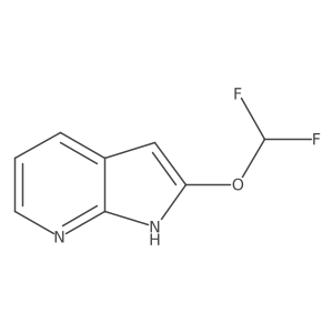 2-(Difluoromethoxy)-1H-pyrrolo[2,3-b]pyridine结构式